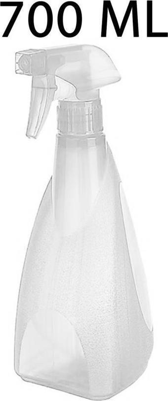 Plastik 700 Ml Püskürtücü Berber Çiçek Sulama Spreyi Fısfısı Beyaz