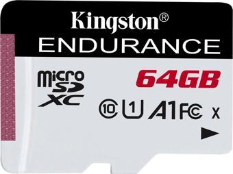 Kingston SDCE-64GB 64GB microSDXC Endurance 95R-30W C10 A1 UHS-I Card Only Hafıza Kartı