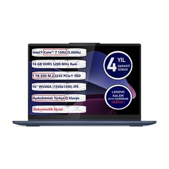 Lenovo Ideapad 5 2-In-1 83DU0052TR 16IRU9 Intel® Core™ 7 150U 16GB 1tb SSD 16" Dokunmatik Freedos