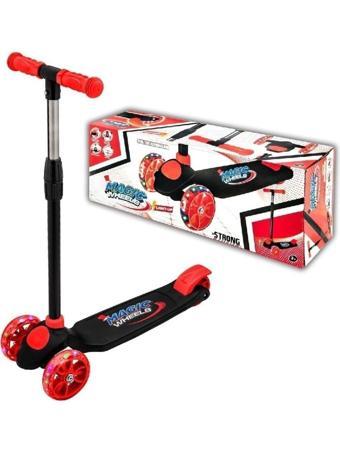 MAGİC WHEELS IŞIKLI KIRMIZI 6+ YAŞ SCOOTER