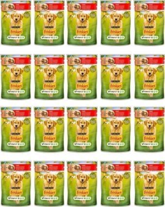 Friskies Sığır Etli Ve Patatesli Yaş Köpek Maması 100 gr*20 Adet