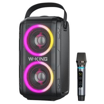 W-KING T9 Bluetooth Hoparlör, 80W Boombox, 9 Saate Varan Çalma Süresi, IPX5 Suya Dayanıklı, Kablosuz