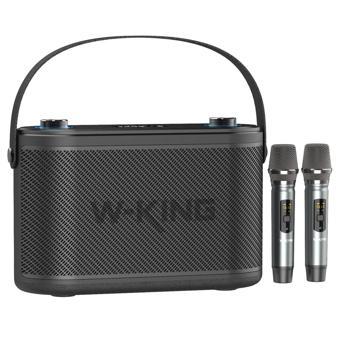 W-KING H10 Bluetooth Hoparlör, 240W Karaoke Makinesi Boombox, 24 Saate Varan Çalma Süresi, REC/Mikro