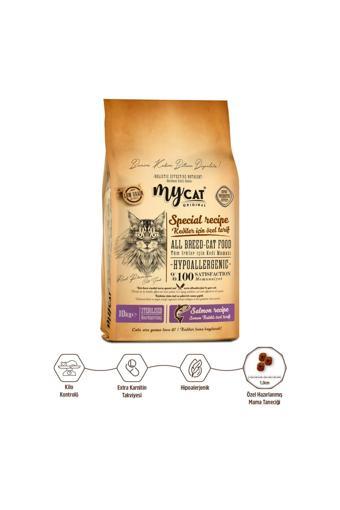 My Cat Mycat Az Tahıllı Somon Balıklı Diyet & Kısır Kedi Maması 10Kg