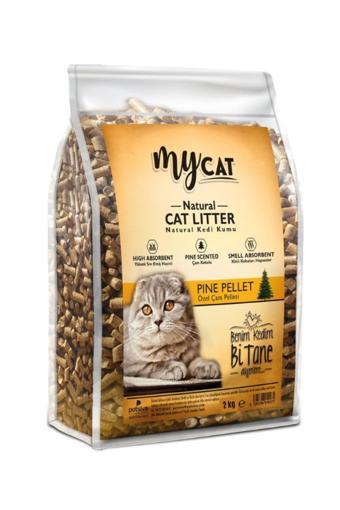 My Cat Natural Pine Pellet Özel Doğal Çam Pelleti Kedi Kumu 2 Kg
