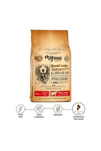 Mydog Orıgınal Az Tahıllı Dana Etli Yüksek Enerji Yetişkin Tüm Irk Köpek Maması 12Kg