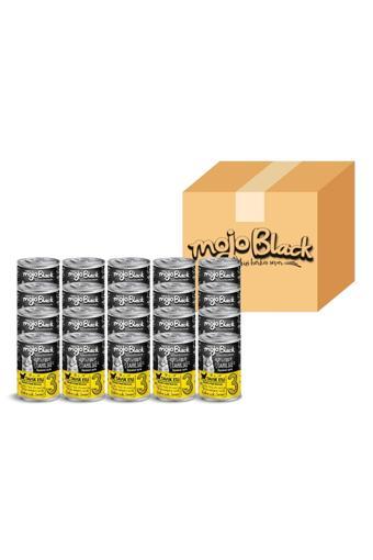 Mojo Black No :3 Tahılsız 400Gr Tavuk Etli Yetişkin Kedi Konservesi 24'Lü