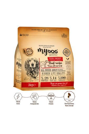 Mydog Original Az Tahıllı Dana Etli Yüksek Enerji Yetişkin Tüm Irk Köpek Mama