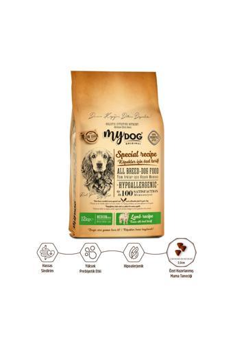 Mydog Orıgınal Az Tahıllı Kuzu Etli Küçük Ve Orta Irklar Için Köpek Maması 12Kg
