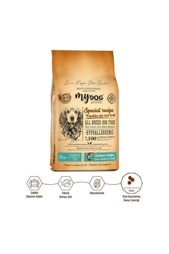 Mydog Orıgınal Az Tahıllı Somon Balıklı Yavru Köpek Maması 12Kg