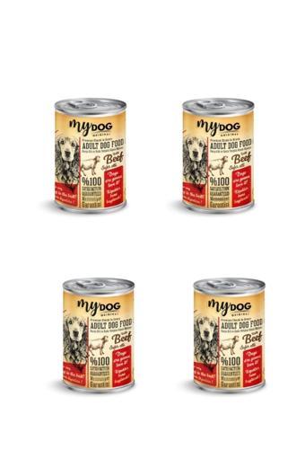 Mydog Sığır Parça Etli Yetişkin Köpek Konserversi (400Gr)(4Adet)