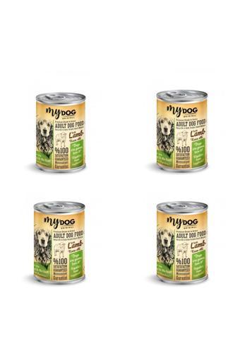 Mydog Kuzu Parça Etli Yetişkin Köpek Konserversi 400 Gr (4 Adet)