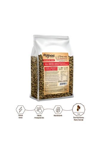 Mydog Original Az Tahıllı Dana Etli Yüksek Enerji Yetişkin Tüm Irk Köpek Maması 1Kg