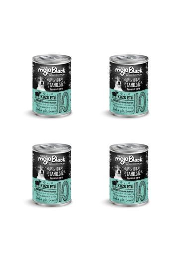Mojo Black Mydog No :10 Tahılsız 400Gr Kuzu Etli Yavru Köpek Konservesi(4Adet)