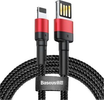 Baseus Special Edition iPhone ile Uyumlu 2.4A Hızlı Şarj Halat Usb Kablo-Siyah-CALKLF-G91