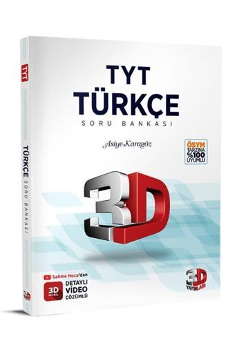 3D -TYT TÜRKÇE SORU BANKASI  - ÇÖZÜM - 3D Yayınları