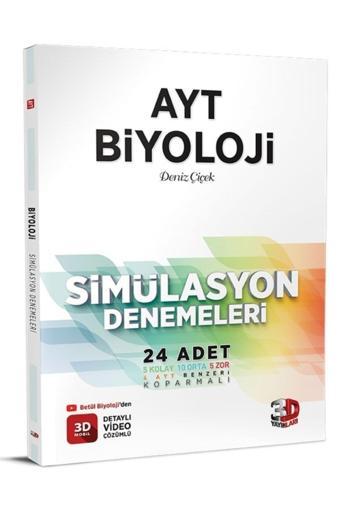 3D Ayt 24'lü Biyoloji Simülasyon Deneme - 3D Yayınları