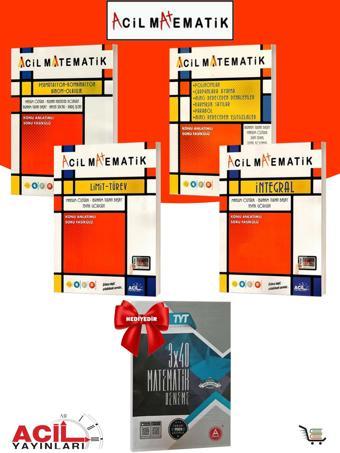 Acil Yayınları Matematik Permütasyon-Polinom-Limit-İntegral Çıkmış Sorular Hediyeli 5 Kaynak - Acil Yayınları
