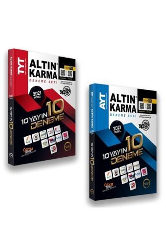 Altın Karma 2021 Tyt Ve Ayt 10 Farklı Yayın 10 Deneme Seti (2 KİTAP) - Altın Karma Yayınları