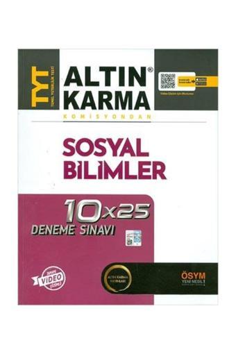AltınKarma TYT Sosyal Bilimler 10x25 Deneme - Altın Karma Yayınları