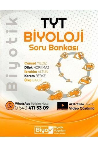 Tyt Biyoloji Biyotik Soru Bankası Biyotik Yayınları - Biyotik Yayınları