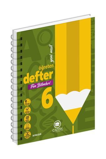 6.Sınıf Defter  Fen Bilimleri Okula Yardımcı Öğreten Defter Çanta Yayınları - Çanta Yayınları