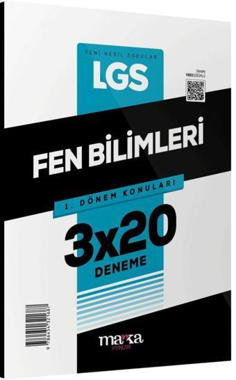 2025 LGS 1.Dönem Konuları Fen Bilimleri 3 Deneme - Marka Yayınları