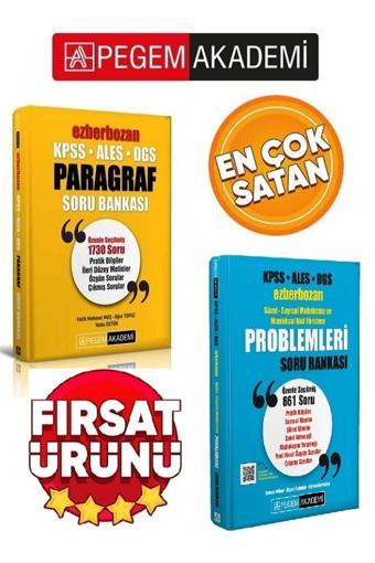 Pegem 2023 Ezberbozan Kpss Ales Dgs Paragraf Soru Bankası&sözel-sayısal Problemleri Soru Bankası - Pegem Akademi Yayıncılık