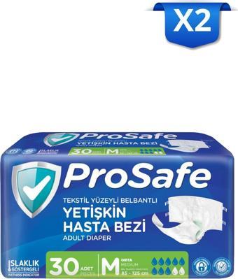 Prosafe Belbantlı Yetişkin Hasta Bezi Orta (M) 30'Lu X2