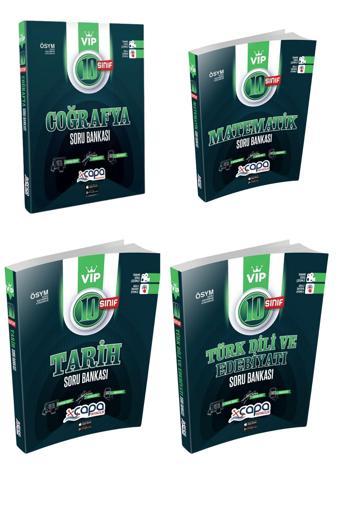 Çapa Yayınları 10.Sınıf Tarih-Coğrafya-Edebiyat-Matematik Soru Bankası Seti - Çapa Yayınları