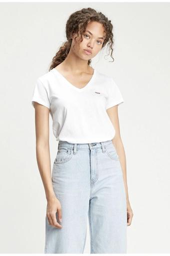 Levi's Beyaz V Yaka Kadın T-Shirt - A3170-0010