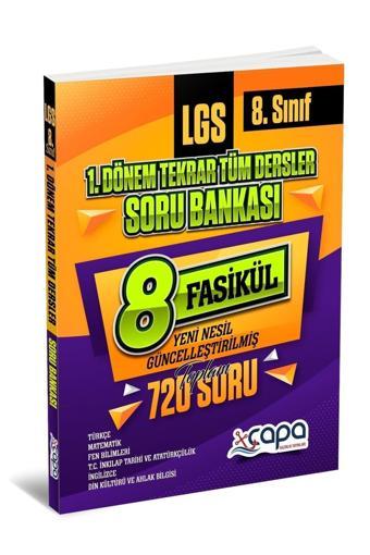 Çapa Yayınları Lgs 8. Sınıf 1. Dönem Tüm Dersler Tekrar Soru Bankası - Çapa Yayınları