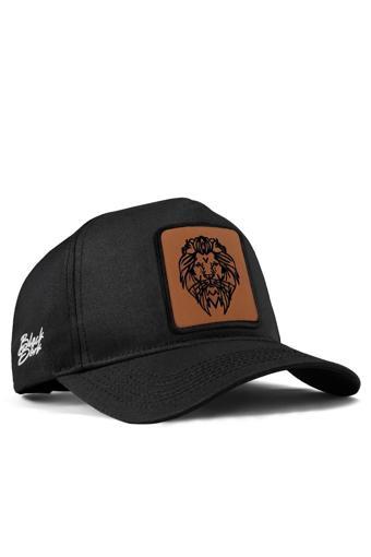 Black Börk V1 Aslan Logolu Siyah Beyzbol Şapka