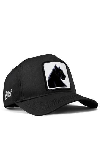 Black Börk V1 Panter Logolu Siyah Beyzbol Şapka
