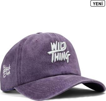 Black Börk Vintage (Eskitme) Baseball Unisex Wild Thing Mor Şapka (Cap)