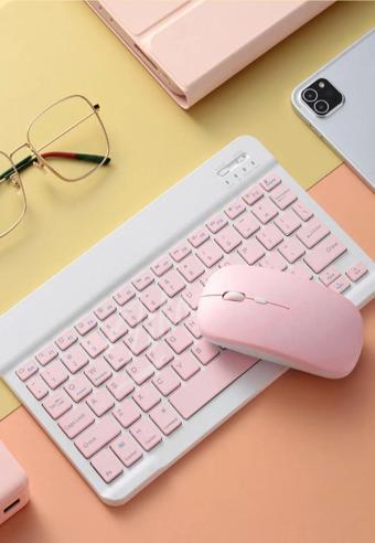 Uk Samsung Galaxy Tab A9 Sm-X110 Uyumlu Bluetooth Klavye Mouse Set