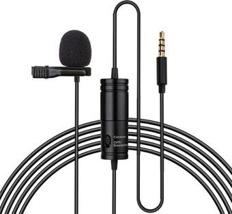 Jwin MIC-400 Metal Mandallı Yaka Fotoğraf Makinesi Mikrofonu