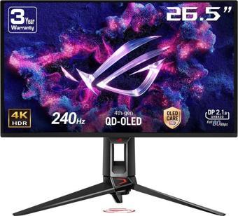 ASUS ROG Swift OLED PG27UCDM 26.5 inç 240Hz 0.03ms 4K UHD Adaptive Sync QD-OLED Pivot Gaming Monitör