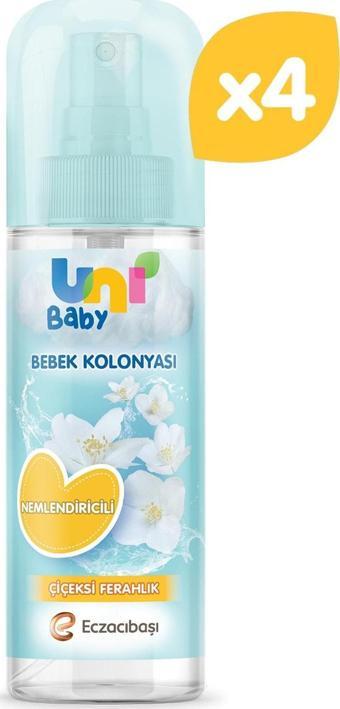 Uni Baby Bebek Kolonyası Çiçeksi Kokular 150 Ml 4'lü