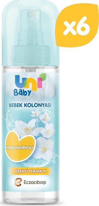 Uni Baby Bebek Kolonyası Çiçeksi Kokular 150 Ml 6'lı