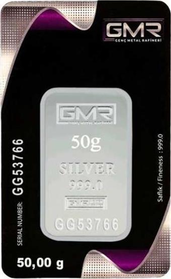 RimaGold GMR 50 Gr Gümüş Külçe
