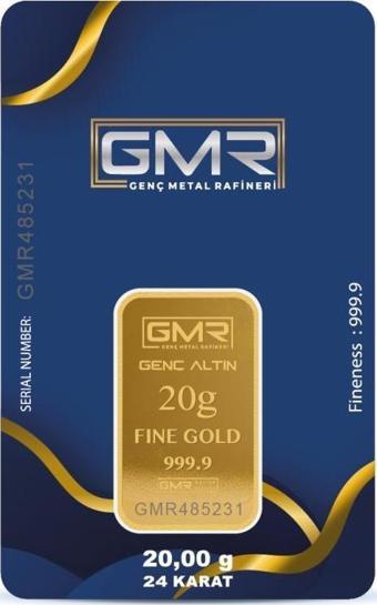 RimaGold 20 gr 24 Ayar 999.9 Milyem GMR Gram Altın