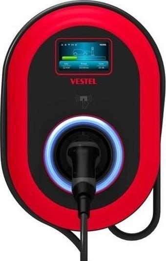 Vestel Elektrikli Araç Şarj Istasyonu EVC04 Smart 22KW + 5 MT HIMS Kablo