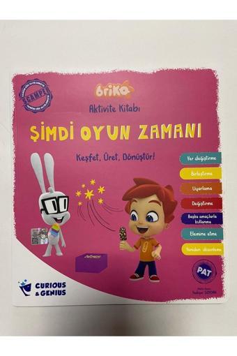 Curious & Genius Yayınları Curıous Genıus Briko Aktivite Kitabı-Şimdi Oyun Zamanı - Curios & Genius Yayınları
