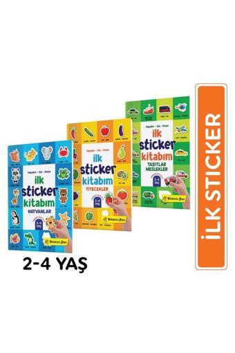 Yükselen Zeka Yapıştır-Çiz-Boya Ilk Sticker Kitabım (2-4 Yaş) - Yükselen Zeka Yayınları