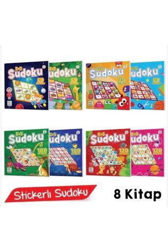 Yükselen Zeka Stickerlı Sudoku Seti (8 Kitap, 700 Adet Sticker) - Yükselen Zeka Yayınları