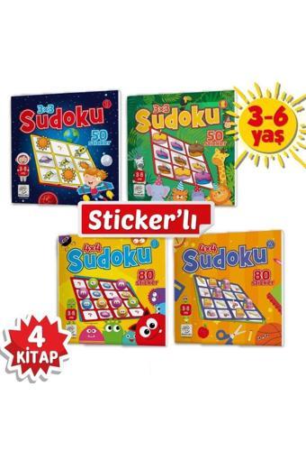 Yükselen Zeka Yayınları Stickerli Sudoku Serisi (3-6 Yaş) - Dikkat Geliştiren Bulmacalar - Yükselen Zeka Yayınları