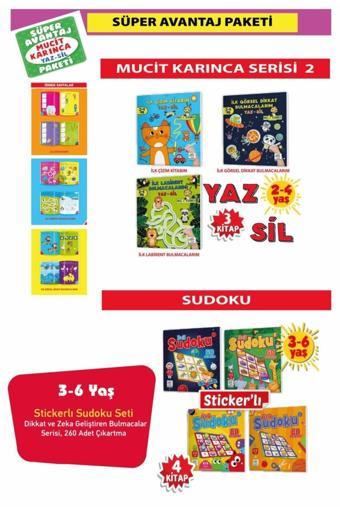 Yükselen Zeka Yayınları Mucit Karınca-2 Ve 3-6 Yaş Sudoku Süper Avantaj Paketi - Yükselen Zeka Yayınları