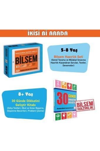 Yükselen Zeka Yayınları Bilgimax Çocuk/5-8 Yaş Bilsem Hazırlık Seti Ve 8+Yaş 30 Günde Dikkat Geliştirme Kitabı - Yükselen Zeka Yayınları