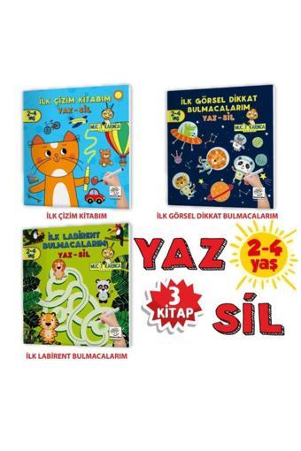 Yükselen Zeka Yayınları 2-4 Yaş Mucit Karınca Yaz-Sil Kitaplar (İlk Kalem,Çizim,Eğlenceli Labirentler,Görsel Dikkat) - Yükselen Zeka Yayınları